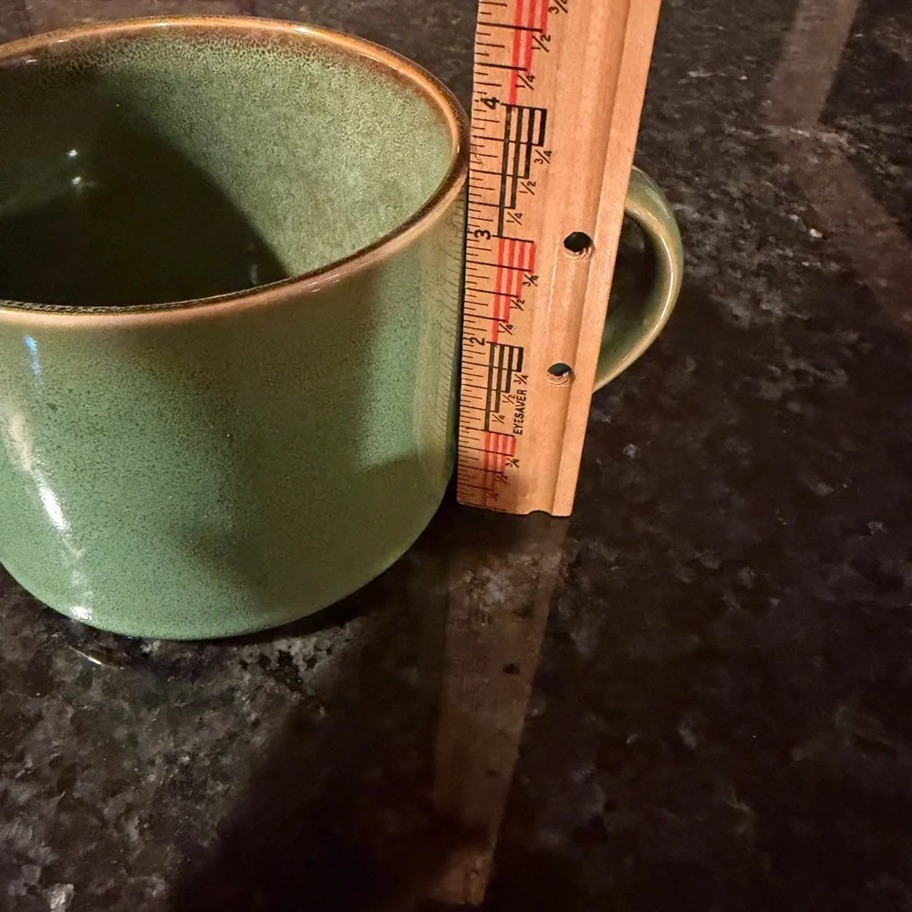 Pier 1 Imports Green Ceramic Mugs - Set of 2